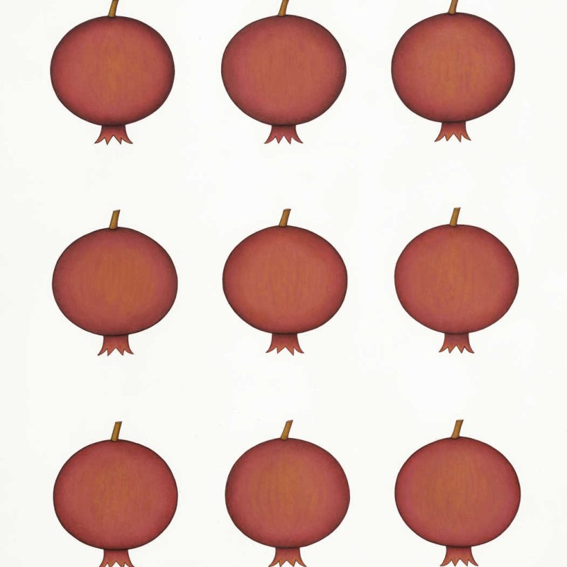 POMEGRANATE, 2023 • 21”x24” • Pigments & Arabic gum on handmade paper