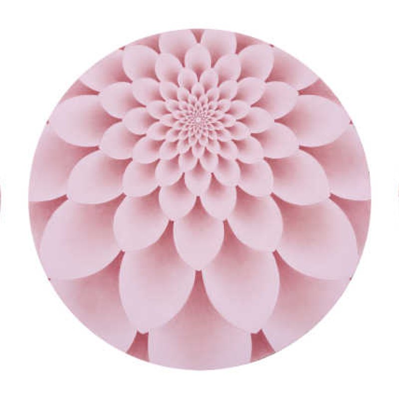 FLUX & FLOW, 2022 • 3 panels: each 22.75” in diameter • Stone pigment & Arabic gum on handmade Sanganer paper